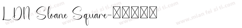 LDN Sloane Square字体转换